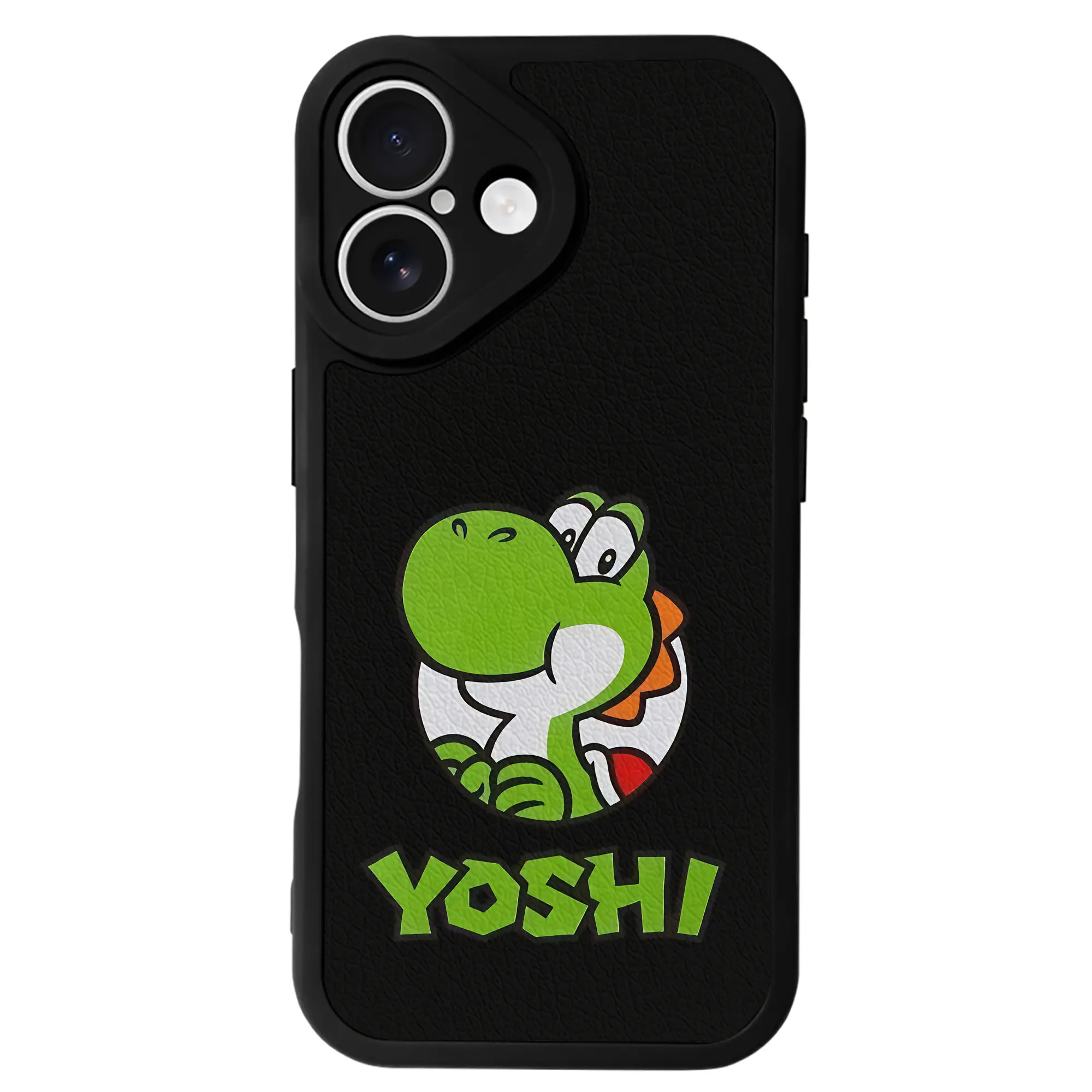 マリオ グッズ ヨッシー - IPhone 16シリーズ対応 ・ シリコンスマホケース ・ レザー調 ・ 高精度フィット ・ 耐衝撃 ・ ワイヤレス充電対応 ・ 精密カット